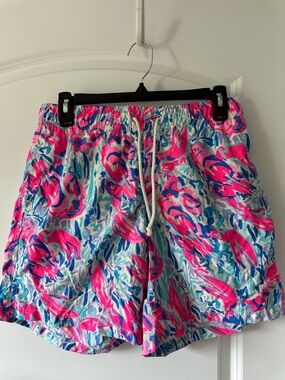 Lilly Pulitzer Preppy Pink & Blue 5in Men’s Swim Trunks